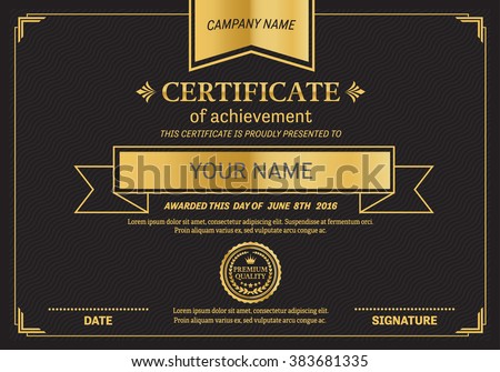 elegant certificate