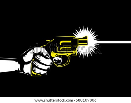 Holding Gun Stock Vectors, Images & Vector Art | Shutterstock