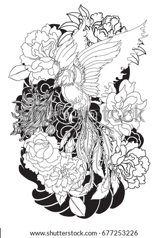 hand drawn dragon tattoo coloring book stock vector hand drawn dragon tattoo coloring book stock vector