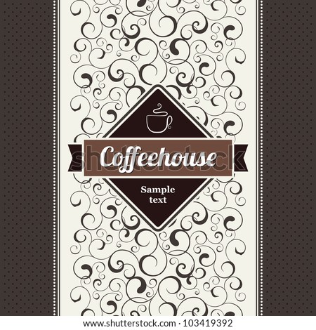 Menu for restaurant, cafe, bar, coffeehouse