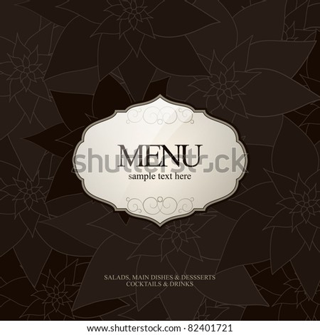 Vector. Restaurant menu design