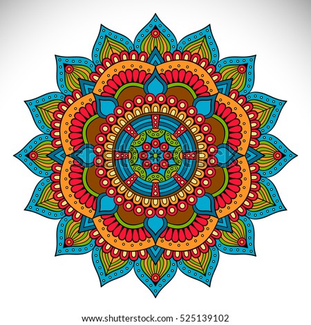 Mandala Vector Mandala Floral Mandala Flower Stock Vector 462531622 ...