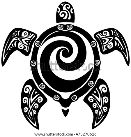 Decorative Turtles Stock Vector 77343589 - Shutterstock