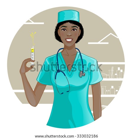 African Nurse Stock Vectors & Vector Clip Art | Shutterstock