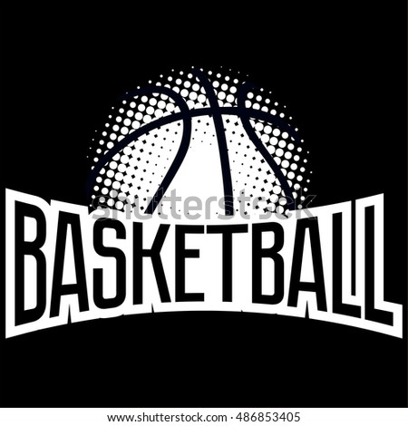 Streetball Basketball Icon Logo Set Ball เวกเตอร์สต็อก ...