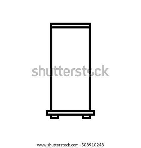  Roll Banners Icon Vector Illustration Stock Vector 