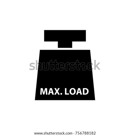 Max Load Icon Weight Vector Stock Vector 756788182 - Shutterstock