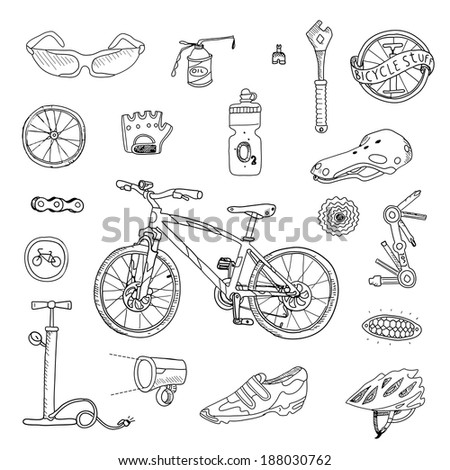 Mountain Bike Info Graphic Elements Stock Vector 131655155 - Shutterstock