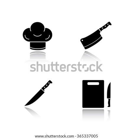 Restaurant Kitchen Toolste kitchen tools silhouette icons set household stock illustration Restaurant Kitchen Toolste kitchen tools silhouette icons set household stock illustration