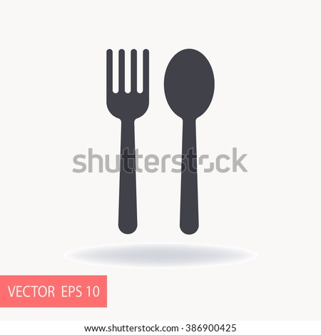 Fork Spoon Icon Stock-Vektorgrafik 386900425 – Shutterstock