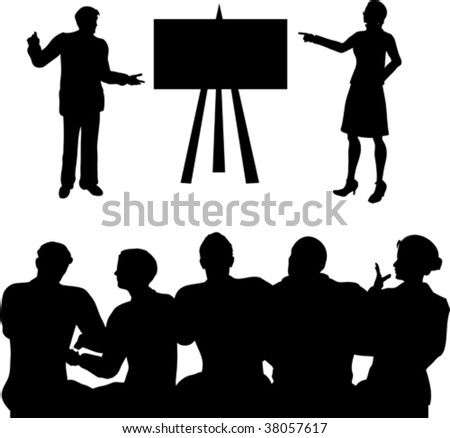 Silhouettes Furniture Stock Vector 26124043 - Shutterstock