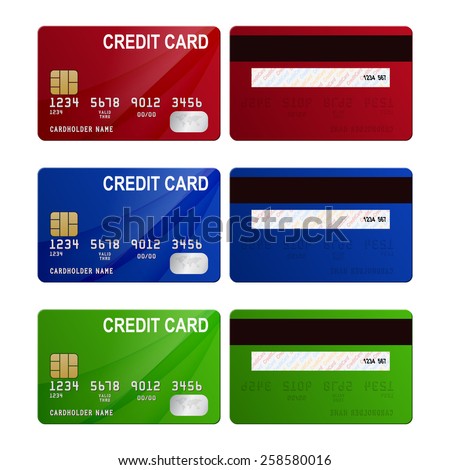 Stock Images similar to ID 57908497 - credit card front and back...