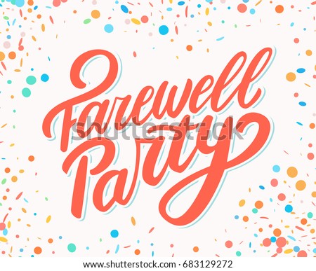 Farewell Party Banner Stock Vector 680048053 - Shutterstock Farewell Party Banner Stock Vector 680048053 - Shutterstock