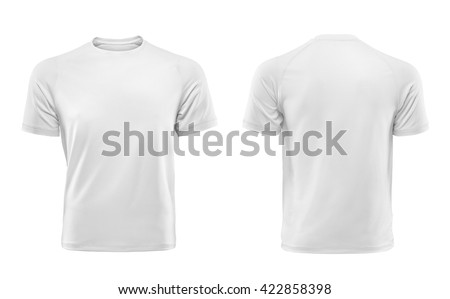 Download White Tshirts Front Back Used Design Stock Photo 422858398 ...