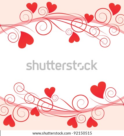 Abstract Vector Heart Butterflies Element Design Stock Vector 85883725 ...