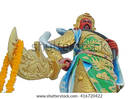 Chinese god statue