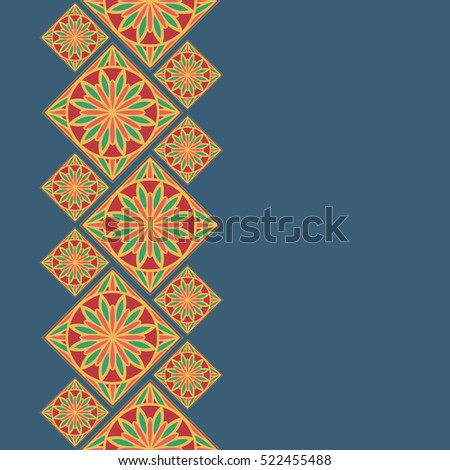 Seamless Border Spanish Style Spain Tilework Stock Vector 522455488 ... Seamless Border Spanish Style Spain Tilework Stock Vector 522455488 ...