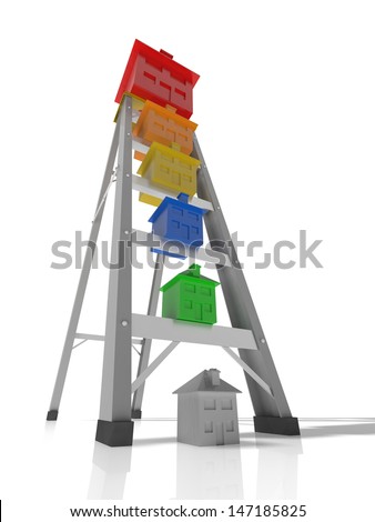 concept of moving up the property ladder