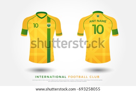 Download Soccer Tshirt Design Uniform Set Soccer Stock Vector 693258055 - Shutterstock