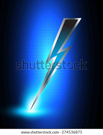 Illustration Sparkling Dark Blue Lightning Bolt Stock Vector Illustration Sparkling Dark Blue Lightning Bolt Stock Vector