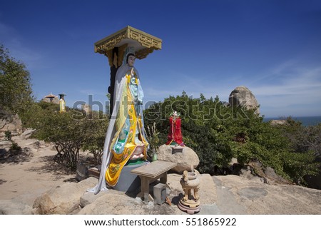 NHA TRANG,VIETNAM- November 01, 2016 :Co Thach Pagoda in Binh Thuan, Vietnam