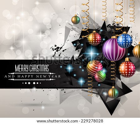 2015 new year happy christmas background stock vector 229278028 design flyer with a lot of words