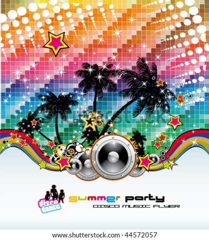 abstract tropical dance disco flyer latin stock vector 2018 disco flyer