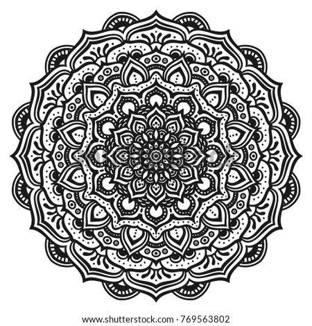 Mandala Ornament Stock Vector 172052447 - Shutterstock