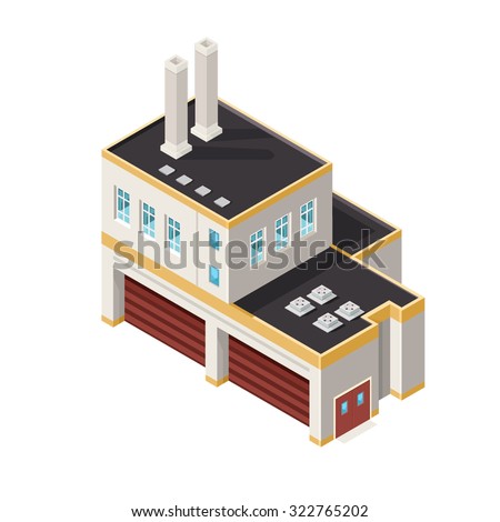 3d Factory Icon