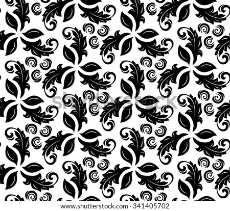 Royal Scroll Pattern Vol Black 01 Stock Vector 3310171 - Shutterstock