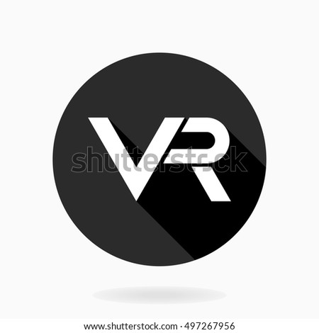 Fine Vector Icon White Vr Logo Stock Vector 434181922 - Shutterstock