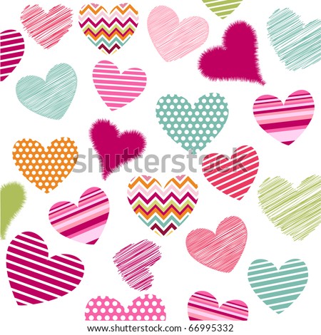 hearts valentine's icons