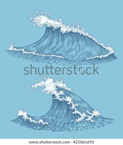Waves Drawing Stock Images, Royalty-Free Images & Vectors | Shutterstock