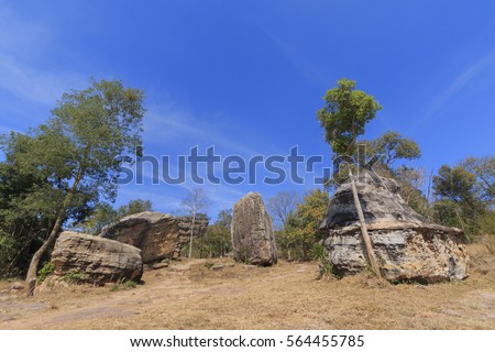 Attractions Hin Chang Si Khon Kaen, Thailand