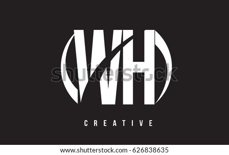Wh W H White Letter Logo Design With White Background Vector Illustration Template Wh W H White Letter Logo Design With White Background Vector Illustration Template