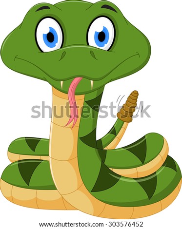 Rattlesnake Cartoon Stock Illustration 303576452 - Shutterstock