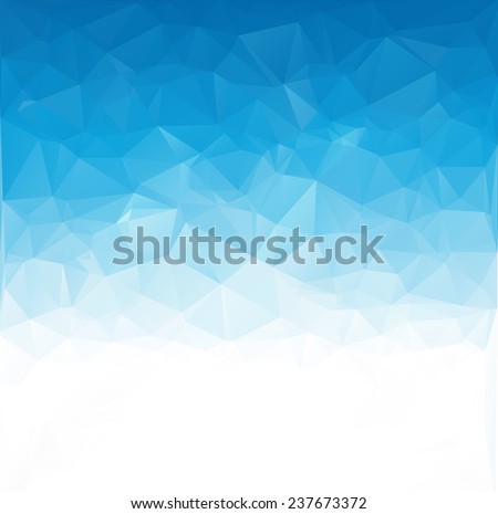 Blue White Polygonal Mosaic Background, Vector illustration, Creative Business Design Templates