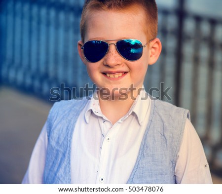 Close Portrait Happy Young Man Smiling Stock Photo 
