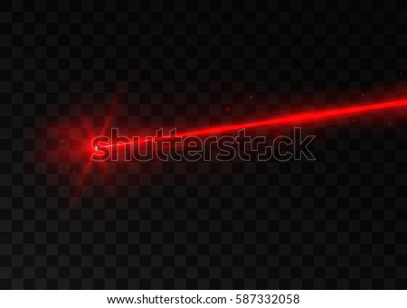 Abstract Red Laser Beam Isolated On Stock Vector 587332058 - Shutterstock