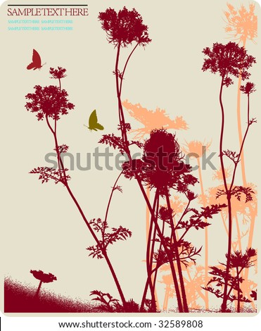 Background Hand Drawn Flower Stock Vector 66698227 - Shutterstock