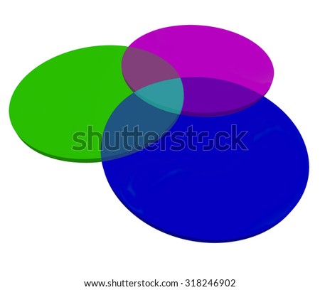three 3 venn diagram overlapping circles stock illustration venn diagram circles