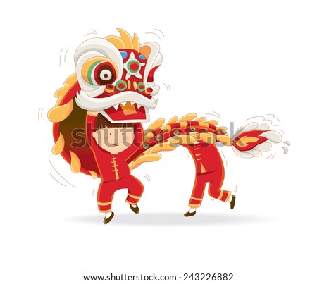 Happy Chinese New Year isolated on a white background