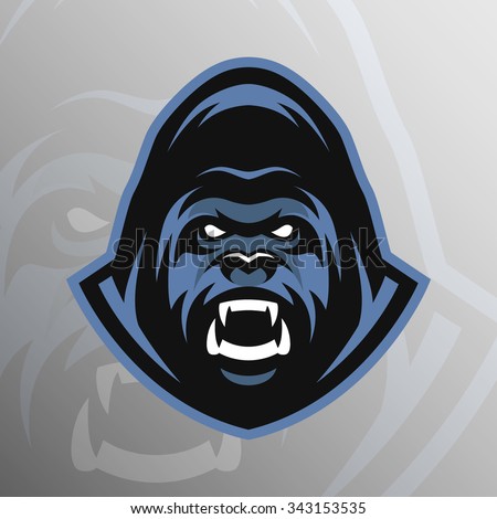 Angry Gorilla Logo Symbol Stock Vector 343153535 - Shutterstock