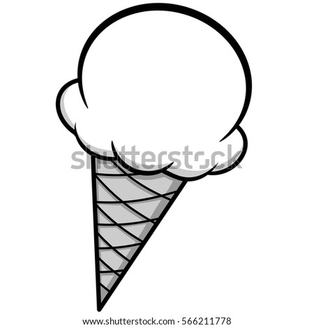 Ice Cream Illustration Stock Vector (Royalty Free) 566211778 - Shutterstock