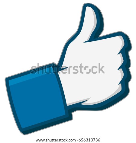 Likethumb Symbol Icon Heart Stock Vector 124294036 - Shutterstock