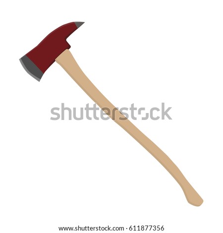 hatchet red fire safety Red Vector Axe Fire Vector axe Firemans Stock Illustration