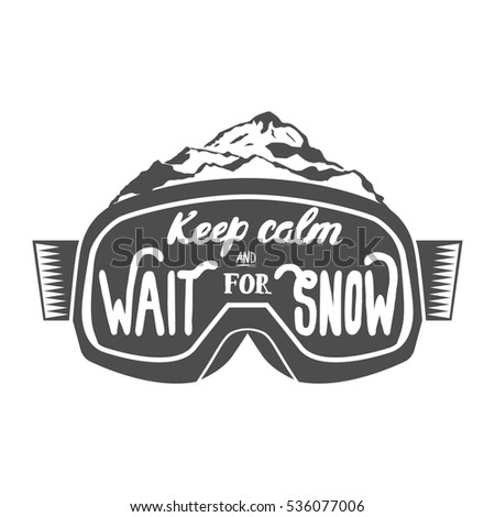 Vintage snowboard poster