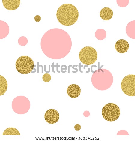 Classic Dotted Seamless Gold Glitter Pattern Stock Vector 322004207 ...