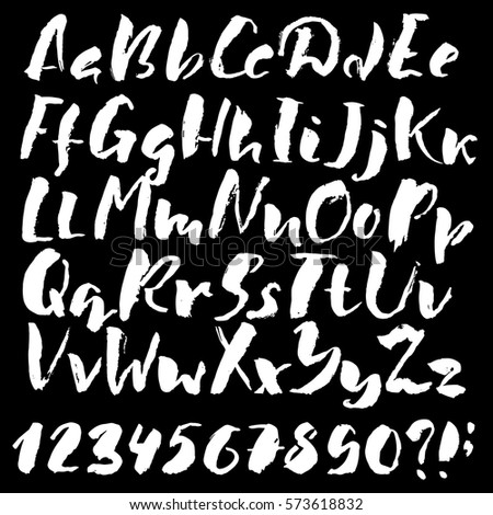 Graffiti Font Alphabet Letters Hip Hop Stock Vector 128280347 ...