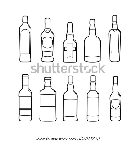 Bottle Outline Stock Images, Royalty-Free Images & Vectors | Shutterstock